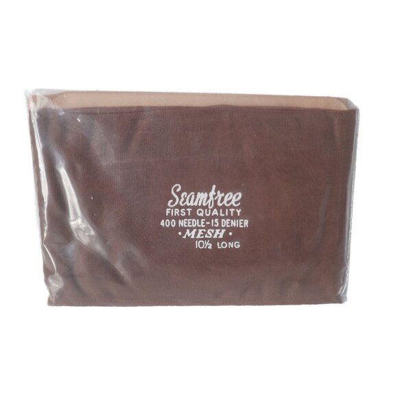 Vintage Seam Free First Quality Nylon Stockings Size 10 1/2 - Picture 1 of 4